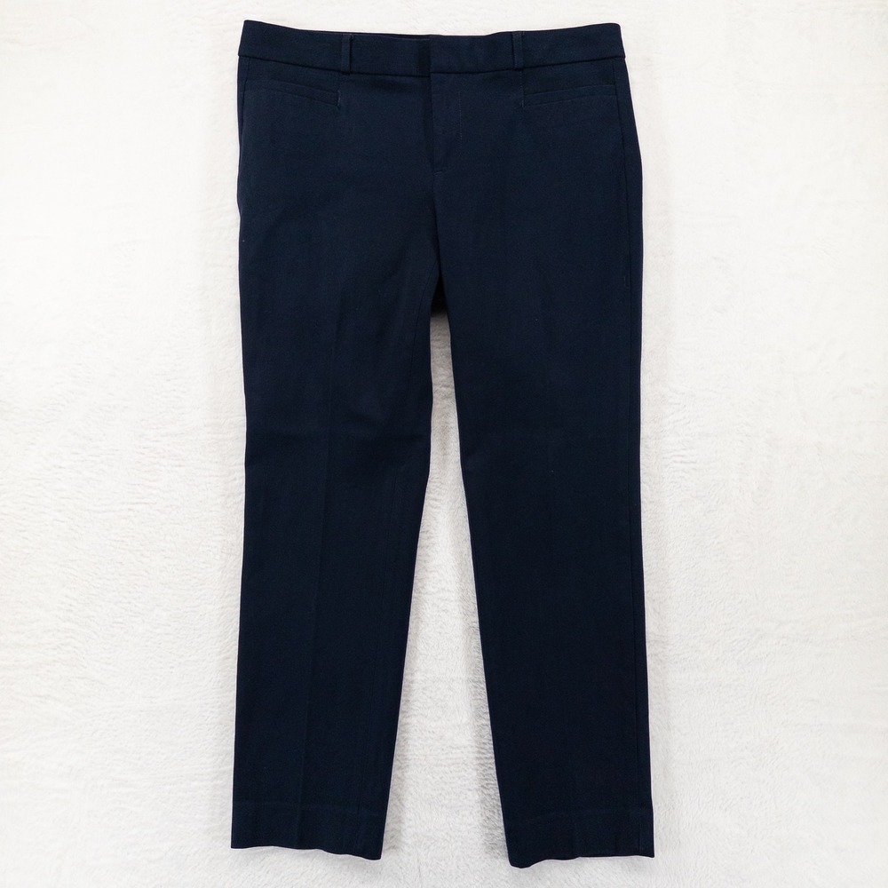 Banana Republic Pants Womens 8 Navy Blue Sloan Ankle Mid Rise Business Casual